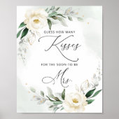 Greenery wie viele Küsse Brautparty Poster (Vorne)