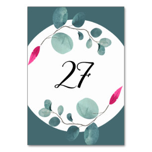 Greenery Wild Forest Vibe Tischnummer