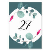 Greenery Wild Forest Vibe Tischnummer (Vorderseite)