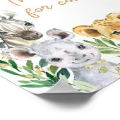 Greenery Wild One Safari Vielen Dank für Ihren Bes Poster (Ecke)