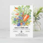 Greenery Wonderland Birthday Einladung (Stehend Vorderseite)