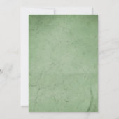 Greenery Woodland Animals Baby Shower Einladung (Rückseite)