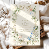Greenery Woodland Fern Wedding Save The Date