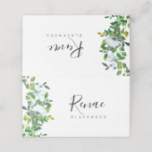Greenery Woodland Platzkarte (Außenseite Aufgefaltet)