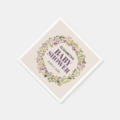Greenery Wreath Baby Shower Serviette (Ecke)