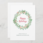 Greenery Wreath Business Corporate Weihnachten (Vorne/Hinten)