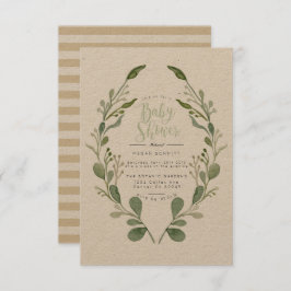 Greenery Wreath | Kinderdusche Einladung