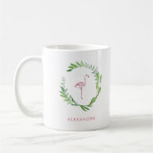 Greenery Wreath | Rosa Flamingo Kaffeetasse (Links)