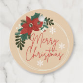 Greenery Wreath Weihnachtsfeiertag Geschenkanhänger (Vorderseite)