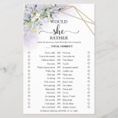 Greenery würde sie eher Brautparty Game Flyer (Vorne)