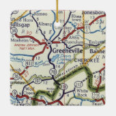 Greeneville TN Keramikornament (Rückseite)
