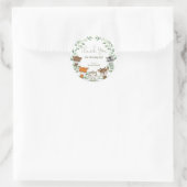 Greeney Woodland Animals Quarantäne Drive By Runder Aufkleber (Tasche)