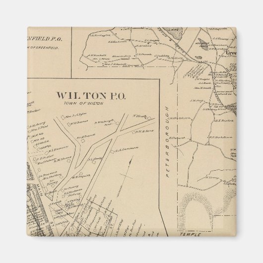 Greenfield, Hillsborough Co. Magnet (Vorne)