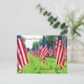 Greenfield Indiana, Volkstrauertag 2010 Postkarte (Stehend Vorderseite)