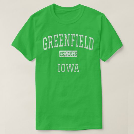 Greenfield Iowa Adair Landkreis IA Vintag T-Shirt (Design vorne)