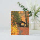 Greenfield Pumpstation Covered Bridge Postkarte (Stehend Vorderseite)