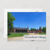 Greenfield Village Roundhouse Postcard Postkarte (Vorne/Hinten)