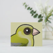 Greenfinch Postkarte (Stehend Vorderseite)