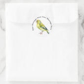 Greenfinch Runder Aufkleber (Tasche)