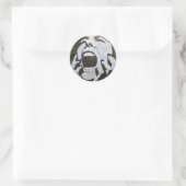 GREENfiti-1 Runder Aufkleber (Tasche)