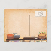 Greengrocers-Store Postkarte (Rückseite)