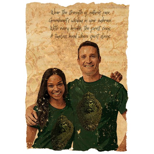 Greenheart Guardian: Green Man T-Shirt