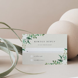 Greenhouse | Botanisch elegantes Wasserfarben RSVP Karte