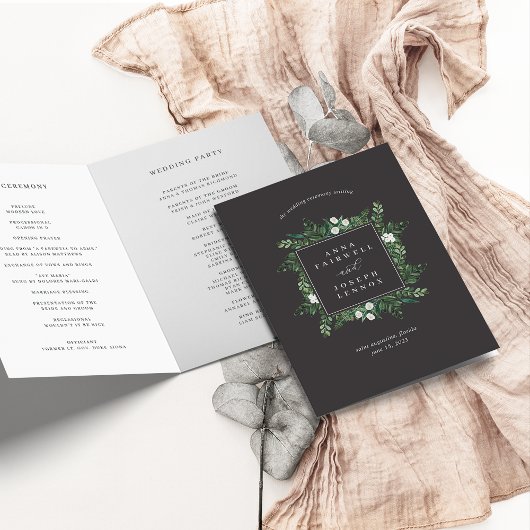 Greenhouse | Botanische Hochzeit mit Wasserfarbe Programm