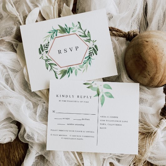 Greenhouse | Botanische UAWG Wasserfarbe Einladungspostkarte