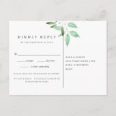 Greenhouse | Botanische UAWG Wasserfarbe Einladungspostkarte (Rückseite)