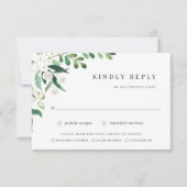 Greenhouse | Botanische Wahl der Wasserfarbe RSVP Karte (Vorderseite)