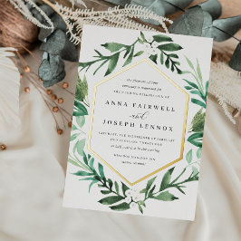 Greenhouse | Botanische Wasserfarbe Folieneinladung