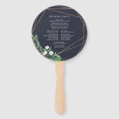 Greenhouse | Botanisches Hochzeitsprogramm für Was Fächer (Rückseite)