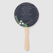 Greenhouse | Botanisches Hochzeitsprogramm für Was Fächer (Vorderseite)