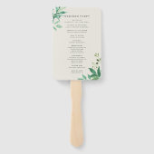 Greenhouse | Botanisches Hochzeitsprogramm für Was Fächer (Rückseite)