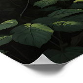 Greenhouse Ivy Fern Print, Dark Academia Botanical Poster (Ecke)