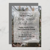 Greenhouse Wedding Einladung (Vorne/Hinten)