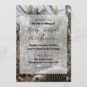 Greenhouse Wedding Einladung
