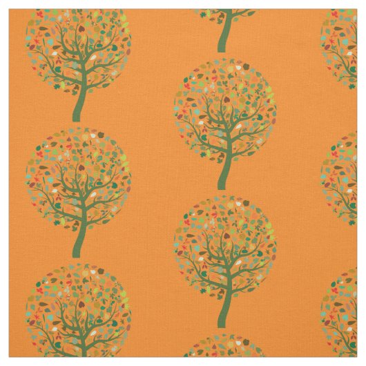 Greenie niedliche Baumumwelt Stoff (Muster)