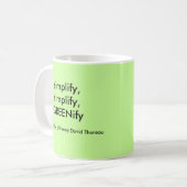 Greenify Tasse (Vorderseite Links)