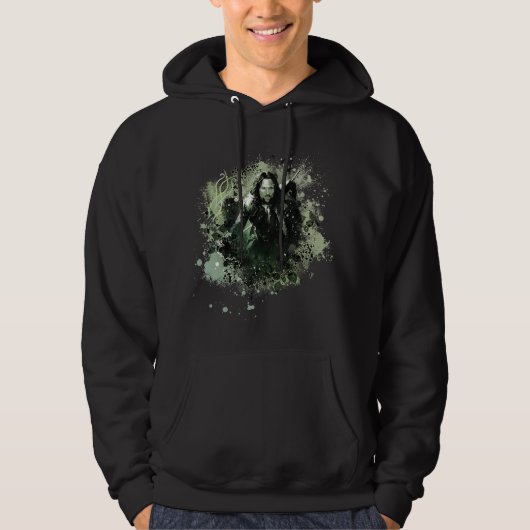 Greenish Aragorn Vector Collage Hoodie (Vorderseite)