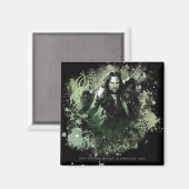 Greenish Aragorn Vector Collage Magnet (Vorderseite/Rückseite)