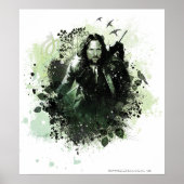 Greenish Aragorn Vector Collage Poster (Vorne)