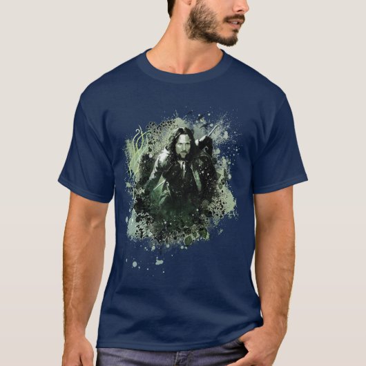 Greenish Aragorn Vector Collage T-Shirt (Vorderseite)