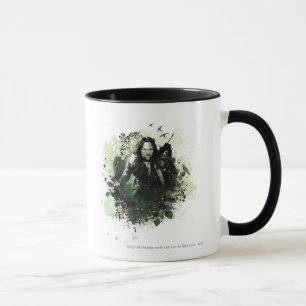 Greenish Aragorn Vector Collage Tasse
