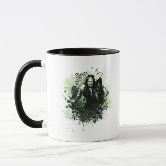 Greenish Aragorn Vector Collage Tasse (Links)