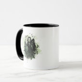 Greenish Aragorn Vector Collage Tasse (Vorderseite Links)