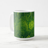 Greenish Cyber Kaffeetasse (Vorderseite Links)