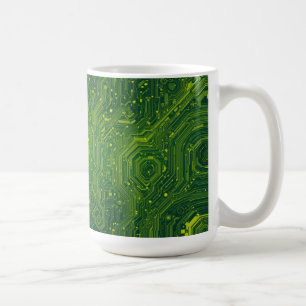 Greenish Cyber Kaffeetasse