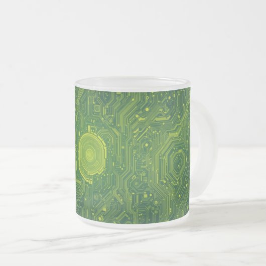 Greenish Cyber Mattglastasse (VorderseiteRechts)